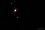 © Martin Mark - Orion's Nebula 5th November 2015. Nikon D810A + Nikkor 70-300mm f4.5-f5.6 @ 300mm, 2sec, f5,6, ISO12800 